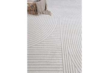 Bella Wilton Teppe 240x340 cm Rektangulært - Hvid - Tekstiler - Tæpper - Moderne tæppe - Mønstrede tæpper