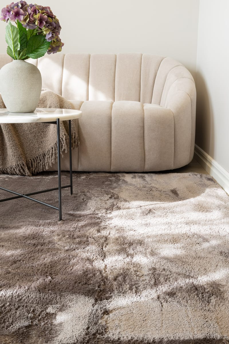 Cozy Shaggy Tæppe 110x160 cm Rektangulært - Grå - Tekstiler - Tæpper - Moderne tæppe - Ryatæpper