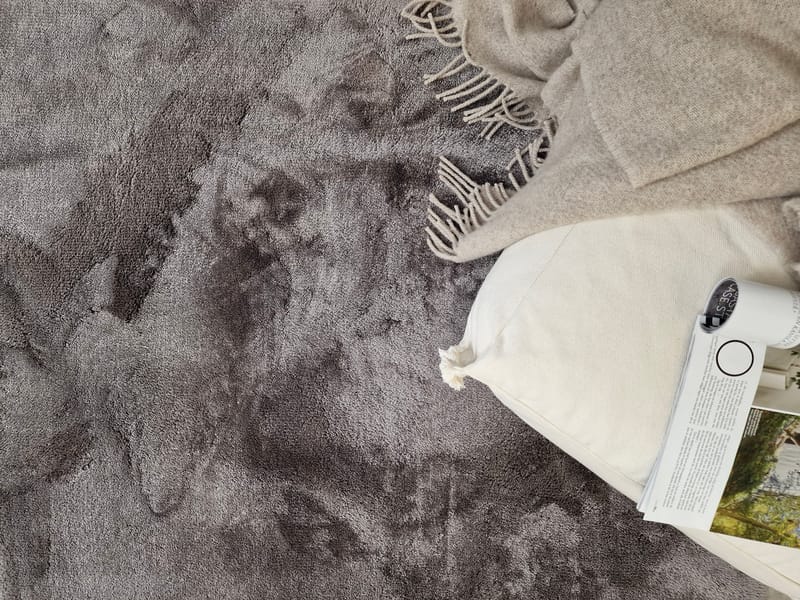 Cozy Shaggy Tæppe 240x340 cm Rektangulært - Grå - Tekstiler - Tæpper - Moderne tæppe - Ryatæpper