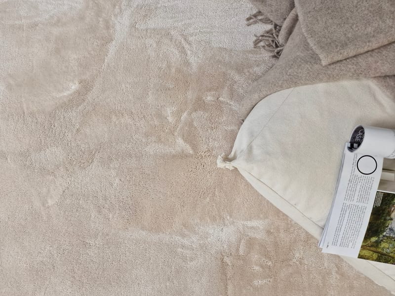 Cozy Rya-tæppe 240x340 cm Rektangulær - Natur - Tekstiler - Tæpper - Moderne tæppe - Ryatæpper