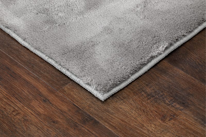 Cozy Shaggy Tæppe 133x190 cm Rektangulært - Sølv - Tekstiler - Tæpper - Moderne tæppe - Ryatæpper