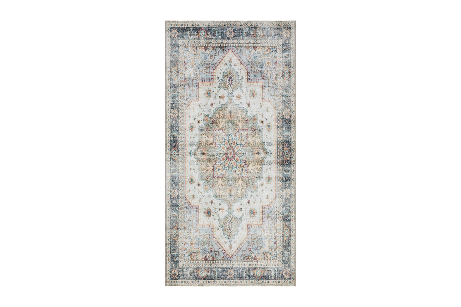 Tarfaya Frise-tæppe 80x300 cm - Creme - Tekstiler - Tæpper - Moderne tæppe - Mønstrede tæpper