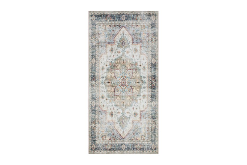 Tarfaya Frise-tæppe 80x300 cm - Creme - Tekstiler - Tæpper - Moderne tæppe - Mønstrede tæpper