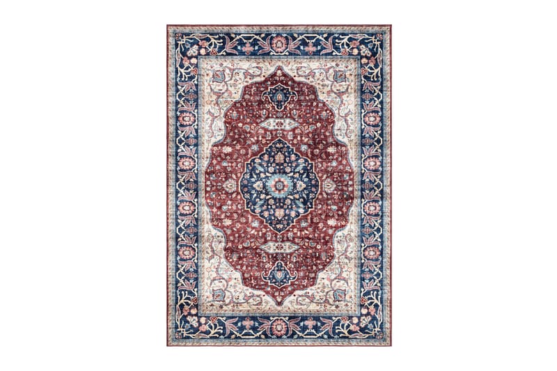 Tarfaya Frise-tæppe 160x230 cm - Rød - Tekstiler - Tæpper - Moderne tæppe - Mønstrede tæpper