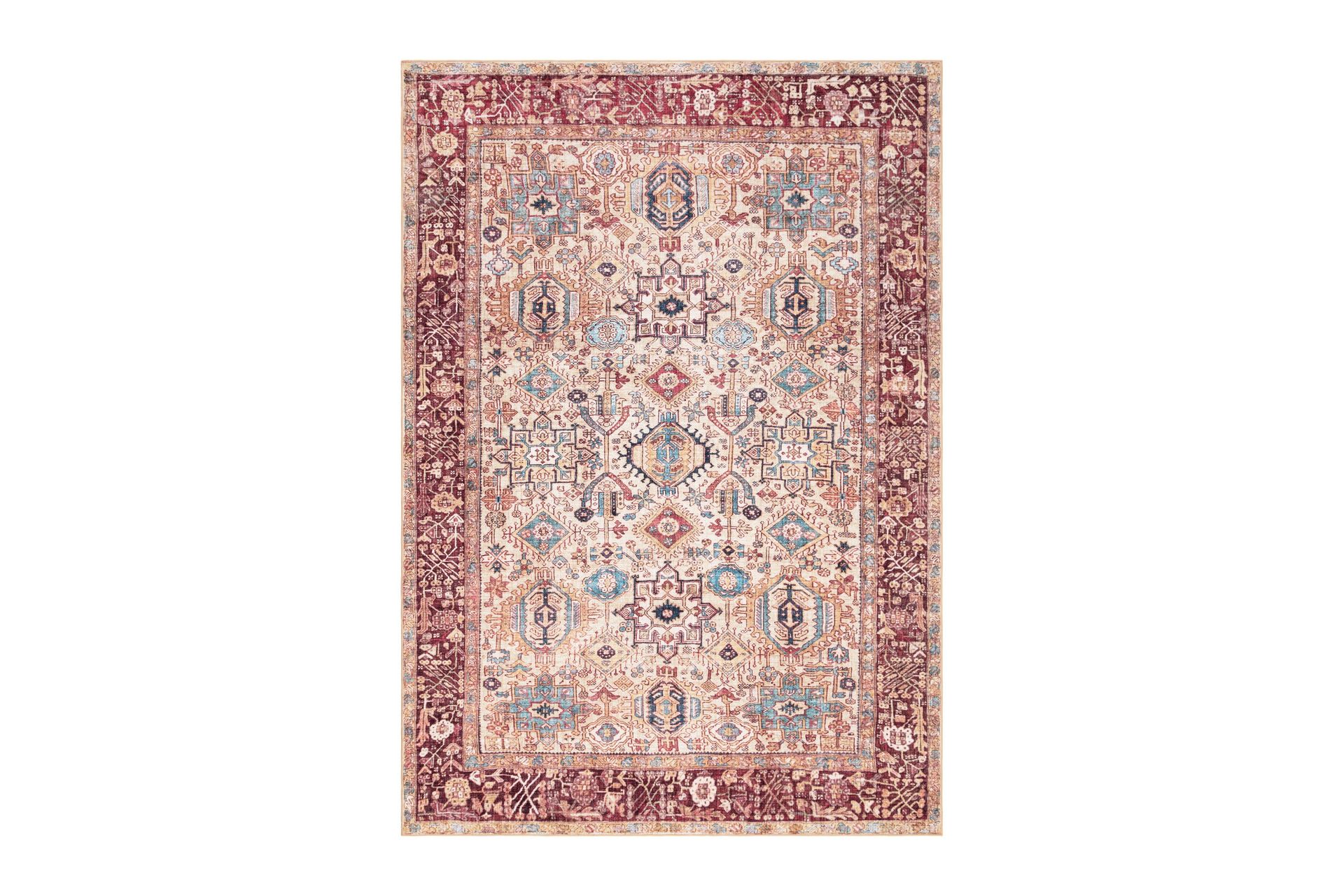 Tarfaya Friezetæppe 200x290 cm - Rust - Tekstiler - Tæpper - Moderne tæppe - Mønstrede tæpper