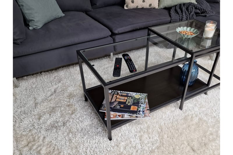 Amazon Shaggy Tæppe 160x230 cm - Hvid - Tekstiler - Tæpper - Moderne tæppe - Ryatæpper