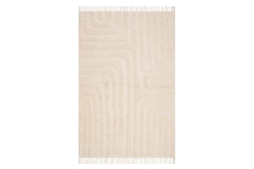 Marokko Bomuldstæppe 240x340 cm - Creme - Tekstiler - Tæpper - Moderne tæppe - Bomuldstæpper