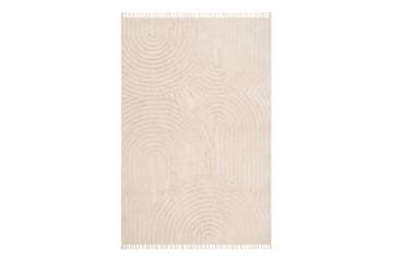 Marokko Bomuldstæppe 160x230 cm - Creme - Tekstiler - Tæpper - Moderne tæppe - Bomuldstæpper
