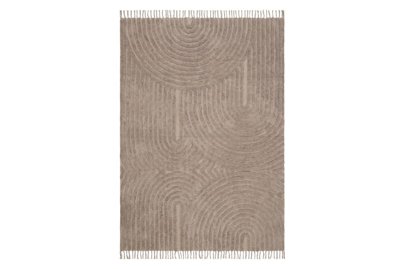 Marokko Bomuldstæppe 240x340 cm - Hør - Tekstiler - Tæpper - Moderne tæppe - Bomuldstæpper