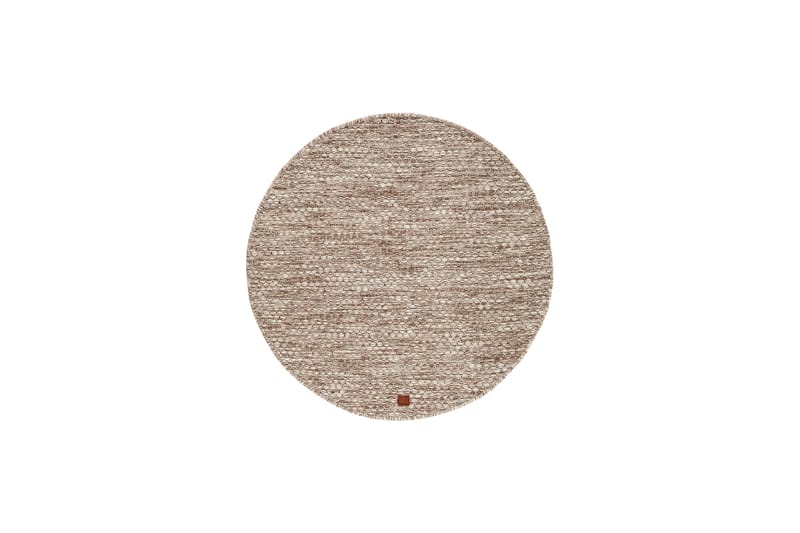 Torekov Uldtæppe Rundt 300 cm, Nougat