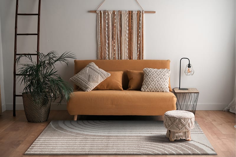 Portland Shaggy Tæppe 200x290 cm - Hør - Tekstiler - Tæpper - Moderne tæppe - Ryatæpper