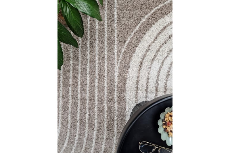 Portland Shaggy Tæppe 200x290 cm - Hør - Tekstiler - Tæpper - Moderne tæppe - Ryatæpper