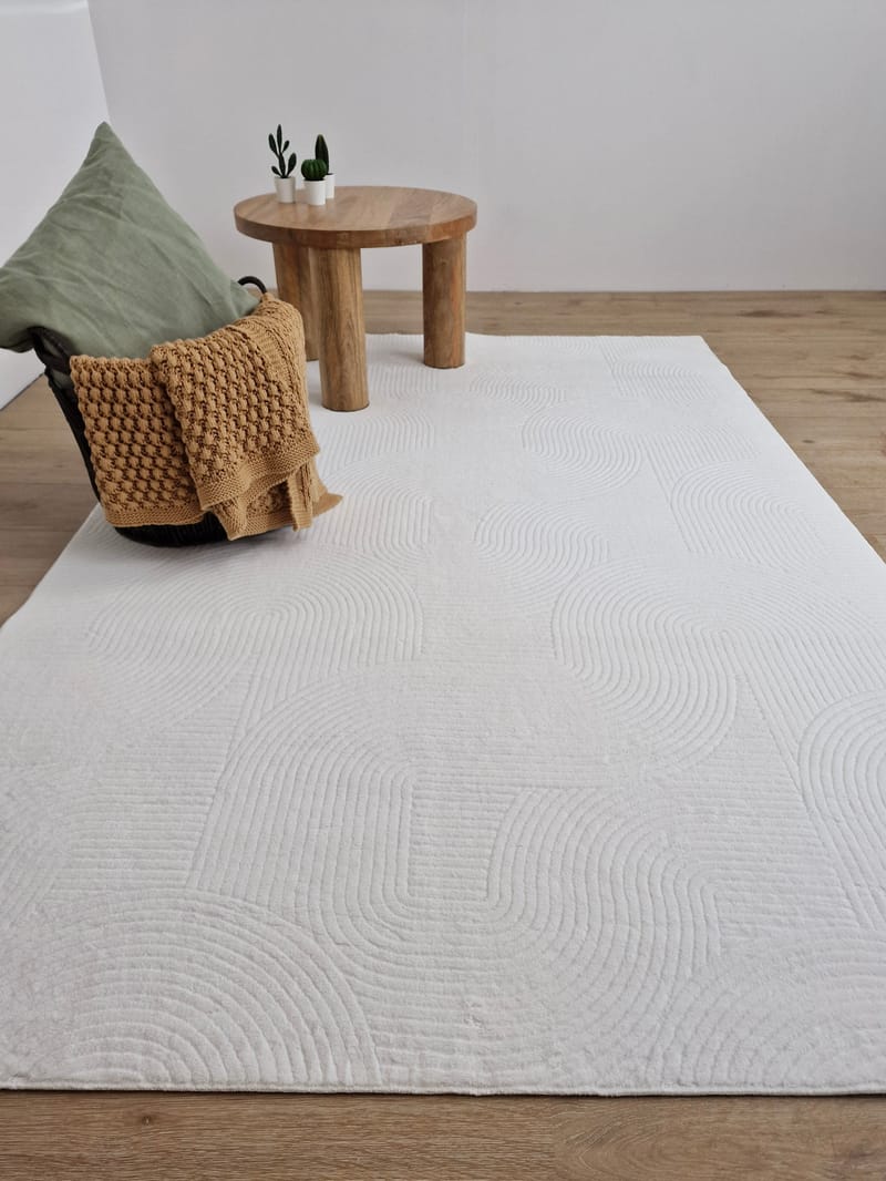 Castello Wilton Tæppe 200x290 cm Rektangulært - Hvid - Tekstiler - Tæpper - Hall måtte