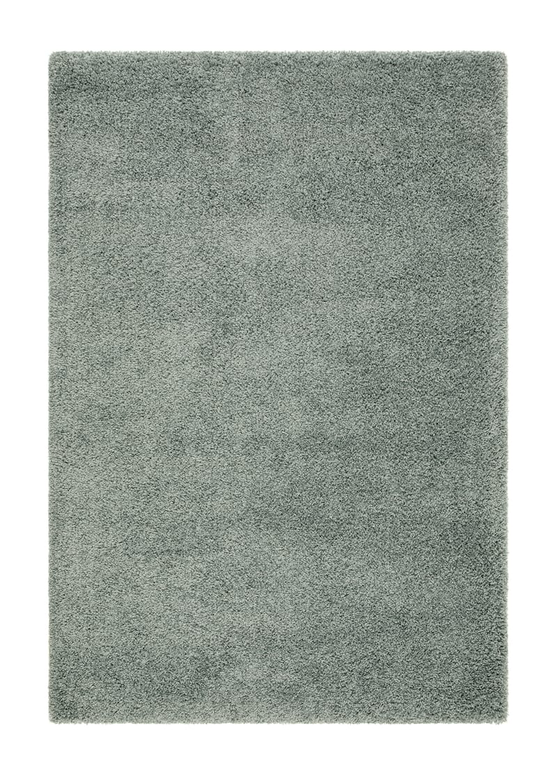 Lounge Shaggy Tæppe 133x190 cm Rektangulært - Grøn - Tekstiler - Tæpper - Moderne tæppe - Ryatæpper