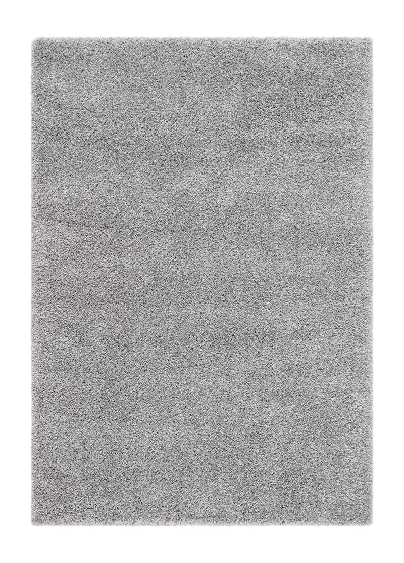 Lounge Shaggy Tæppe 133x190 cm Rektangulært - Sølv - Tekstiler - Tæpper - Moderne tæppe - Ryatæpper