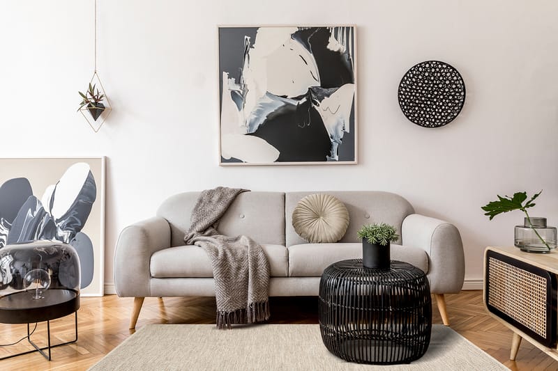 Varberg Bomuldstæppe 240x340 cm Rektangulært - Creme - Tekstiler - Tæpper - Moderne tæppe - Bomuldstæpper