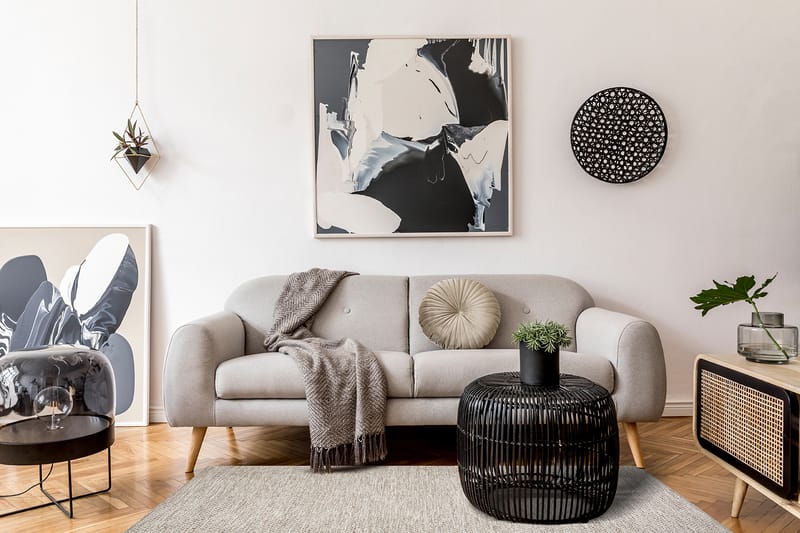 Varberg Bomuldstæppe 200x300 cm Rektangulært - Beige - Tekstiler - Tæpper - Hall måtte