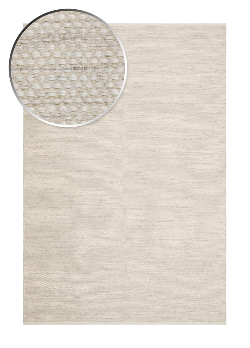 Visby Bomuldstæppe 200x300 cm Rektangulært - Creme - Tekstiler - Tæpper - Moderne tæppe - Bomuldstæpper