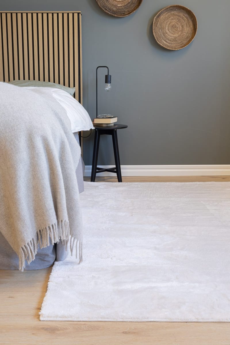 Cozy Shaggy Tæppe 240x340 cm Rektangulært - Hvid - Tekstiler - Tæpper - Moderne tæppe - Ryatæpper