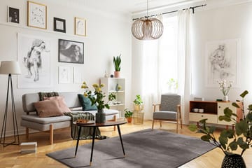 Cozy Shaggy Tæppe 240x340 cm Rektangulært - Grå - Tekstiler - Tæpper - Moderne tæppe - Ryatæpper