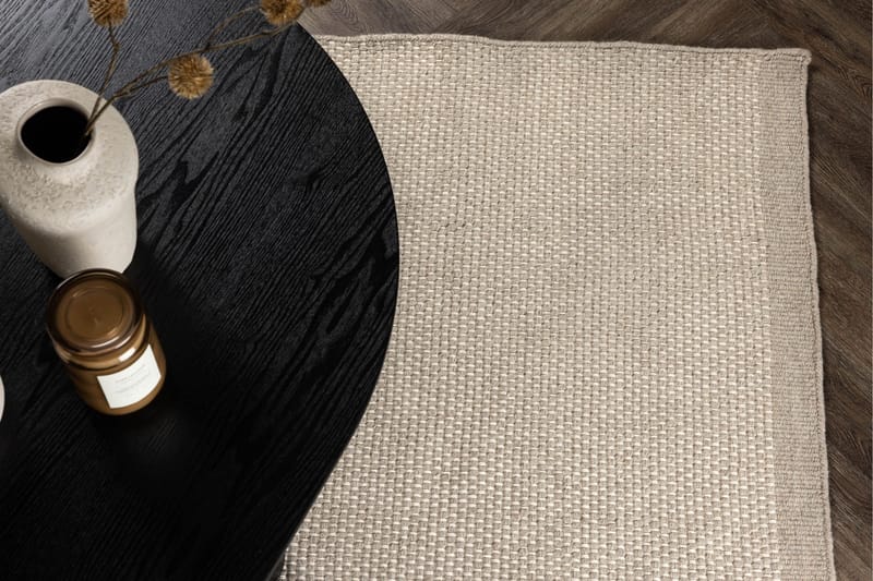 Vilma Uldtæppe 160x230 cm - Beige - Tekstiler - Tæpper - Moderne tæppe - Uldtæppe