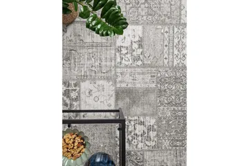 Patchwork Silver 80*150 KM Home Silver 80x150 cm - Tekstiler - Tæpper - Moderne tæppe - Mønstrede tæpper