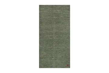 Torekov Uldtæppe 75x150 cm - Grøn - Tekstiler - Tæpper - Moderne tæppe - Uldtæppe