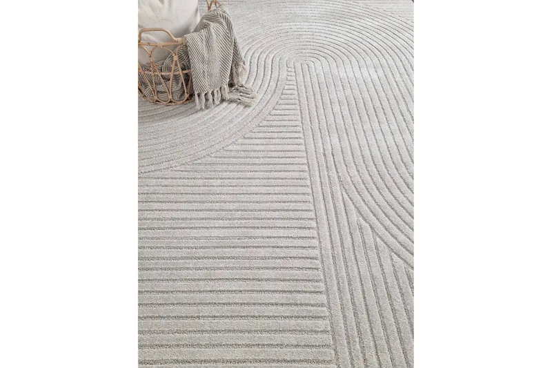 Bella Wilton Tæppe 160x230 cm Rektangulært - Hør - Tekstiler - Tæpper - Moderne tæppe - Mønstrede tæpper