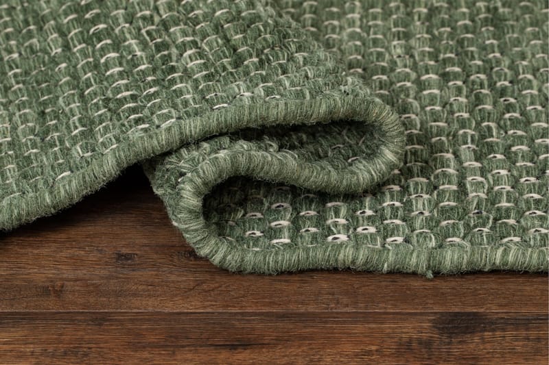 Torekov Uldtæppe 160x230 cm - Grøn - Tekstiler - Tæpper - Moderne tæppe - Uldtæppe