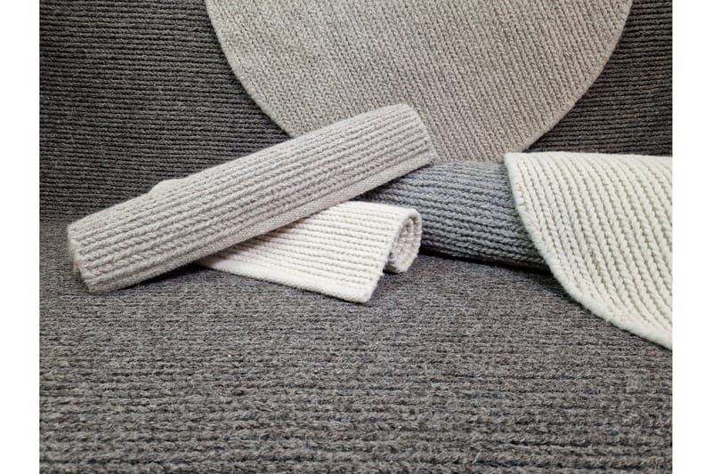 Dalarö Uldt æppe 75x230 cm Rektangulær - Beige - Tekstiler - Tæpper - Moderne tæppe - Uldtæppe