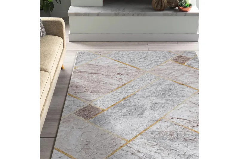 Dina Bomuldstæppe 100x300 cm Rektangulær, Hvid