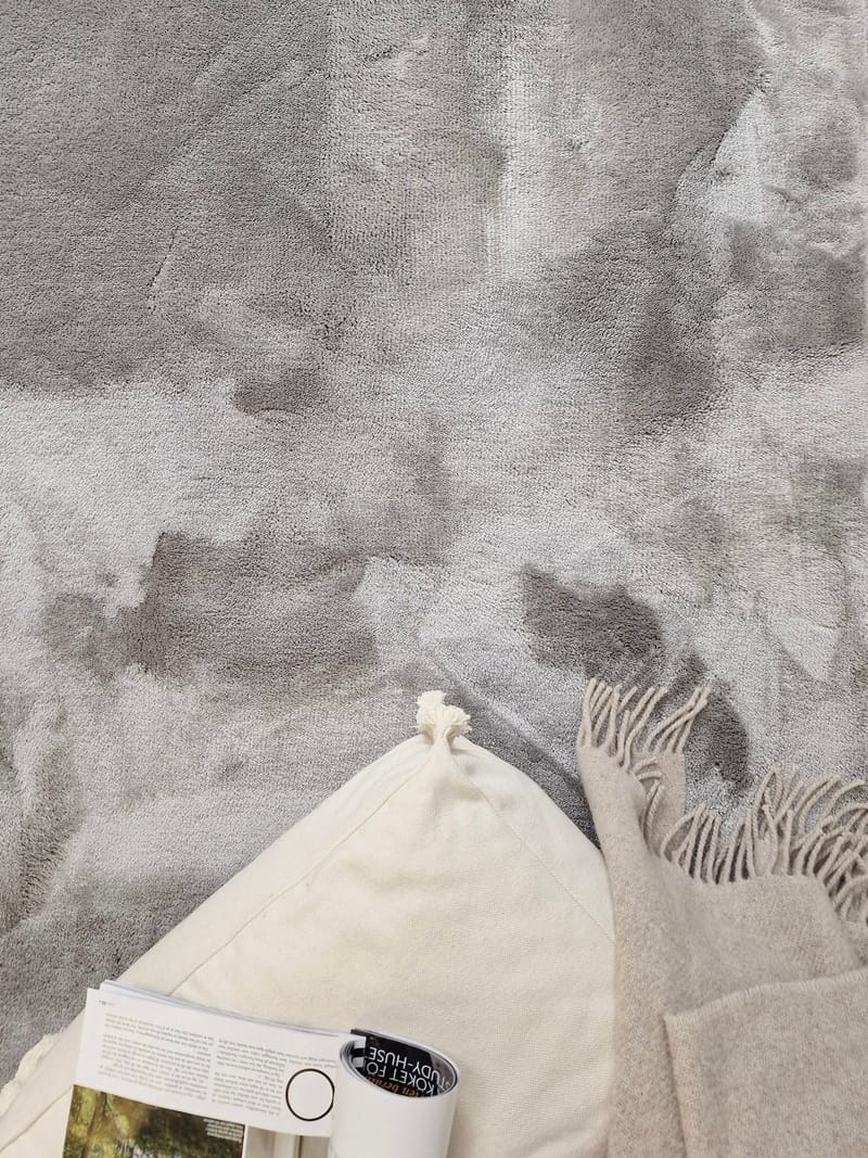 Cozy Shaggy Tæppe 240x340 cm Rektangulært - Sølv - Tekstiler - Tæpper - Moderne tæppe - Ryatæpper