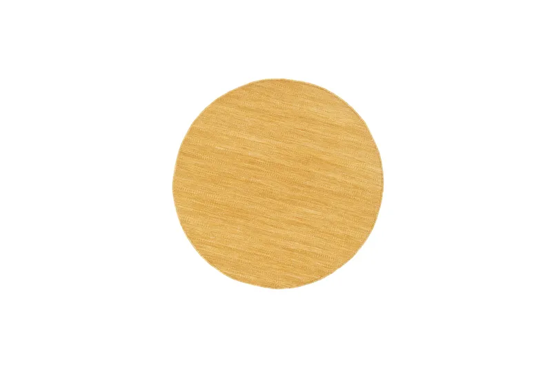 Birka Uldtæppe Rundt 300 cm, Gul