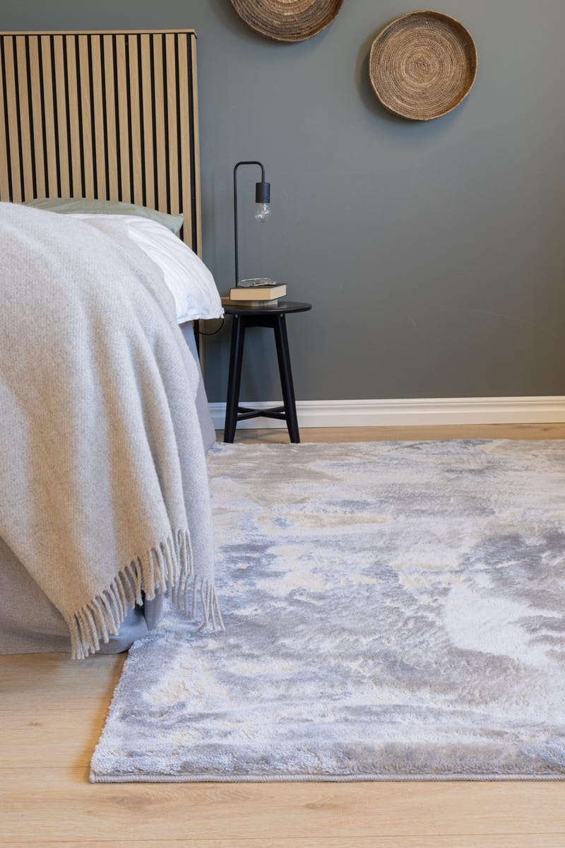 Cozy Shaggy Tæppe 240x340 cm Rektangulært - Sølv - Tekstiler - Tæpper - Moderne tæppe - Ryatæpper