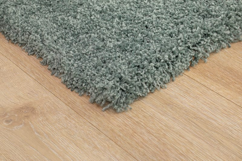 Lounge Shaggy Tæppe 200x290 cm Rektangulært - Grøn - Tekstiler - Tæpper - Moderne tæppe - Ryatæpper