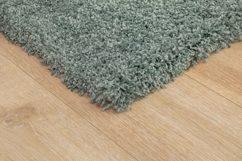 Lounge Shaggy Tæppe 160x230 cm Rektangulært - Grøn - Tekstiler - Tæpper - Moderne tæppe - Ryatæpper