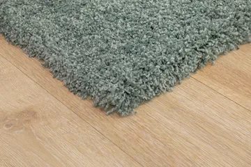 Lounge Shaggy Tæppe 133x190 cm Rektangulært - Grøn - Tekstiler - Tæpper - Moderne tæppe - Ryatæpper