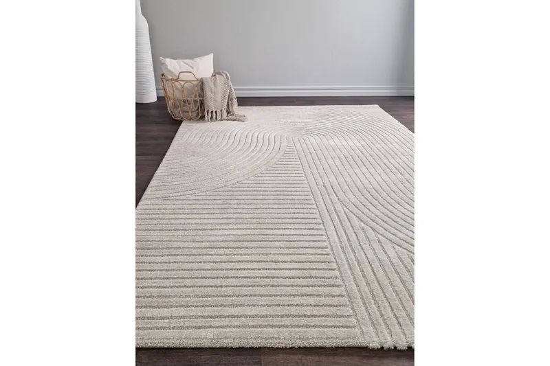 Bella Wilton Tæppe 160x230 cm Rektangulært - Hør - Tekstiler - Tæpper - Moderne tæppe - Mønstrede tæpper