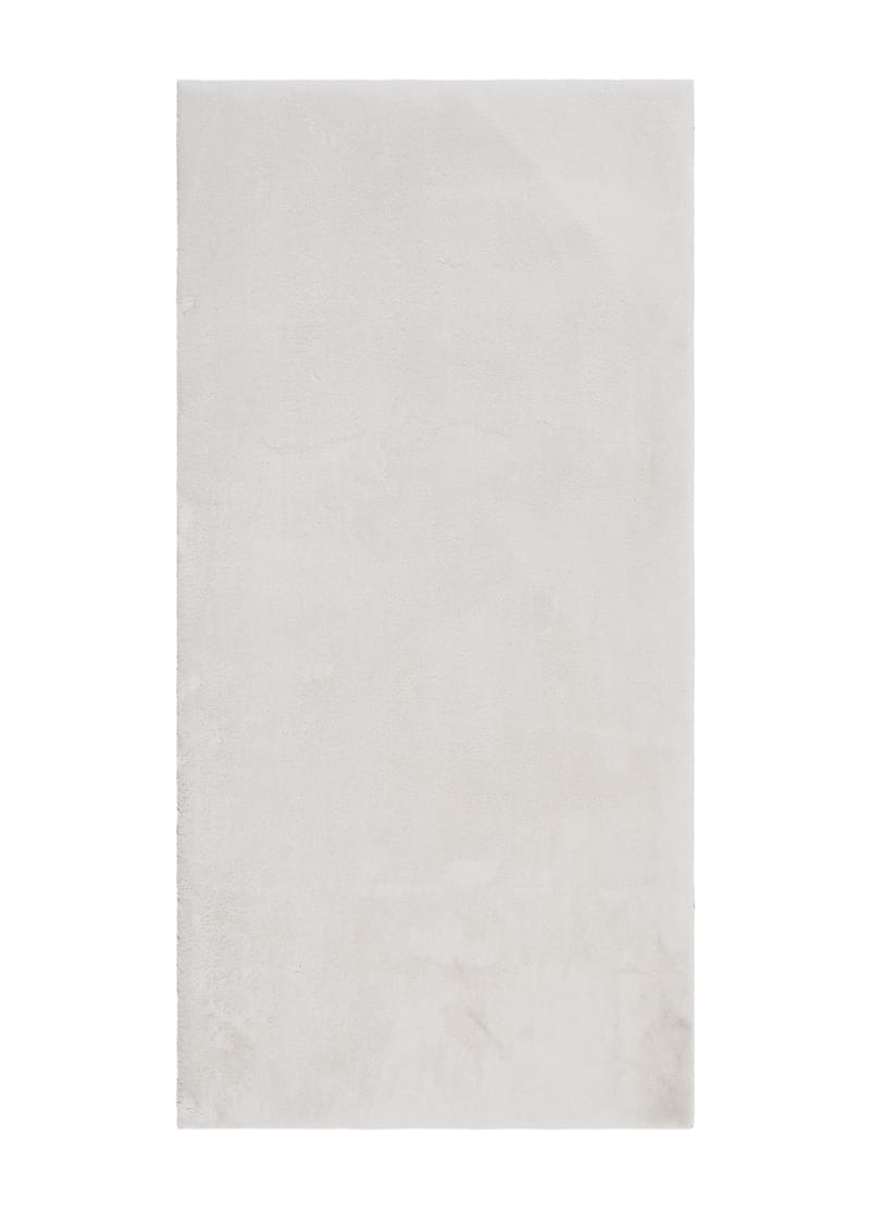 Cozy Shaggy Tæppe 60x120 cm Rektangulært, Hvid