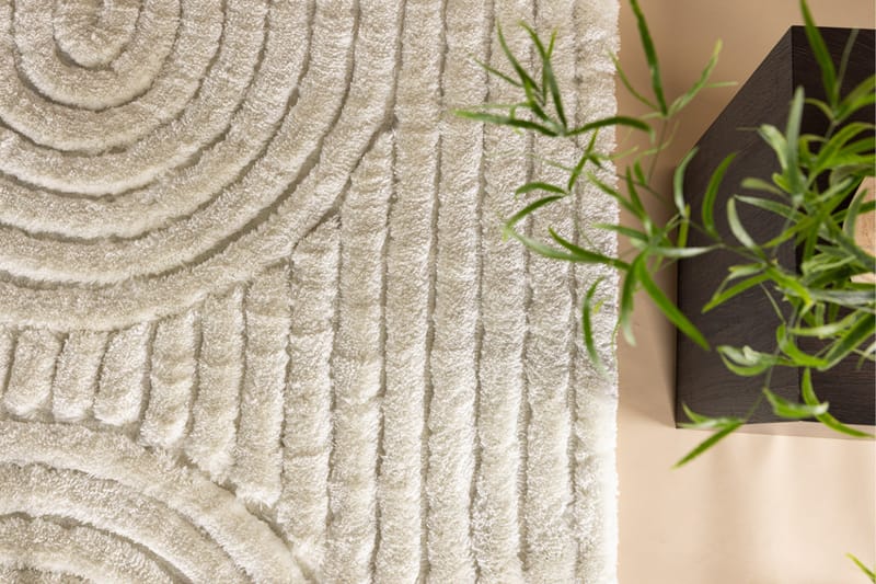 Niklas Ryetæppe 160x230 cm - Hvid - Tekstiler - Tæpper - Moderne tæppe - Ryatæpper