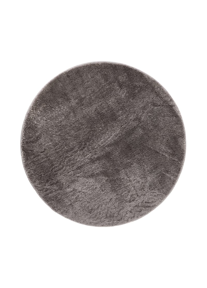 Cozy Shaggy Tæppe 200 cm Rundt, Grå
