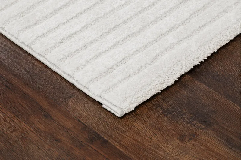 Bella Wilton Tæppe 160x230 cm Rektangulært - Hvid - Tekstiler - Tæpper - Moderne tæppe - Mønstrede tæpper