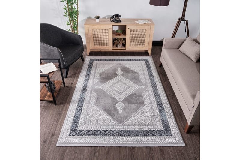 Brandiz Wilton-tæppe 160x230 cm Rektangulær - Mørkeblå - Tekstiler - Tæpper - Moderne tæppe - Mønstrede tæpper