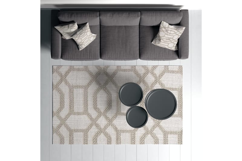 Maltina Bomuldstæppe 140x220 cm Rektangulær - Grå - Tekstiler - Tæpper - Moderne tæppe - Bomuldstæpper