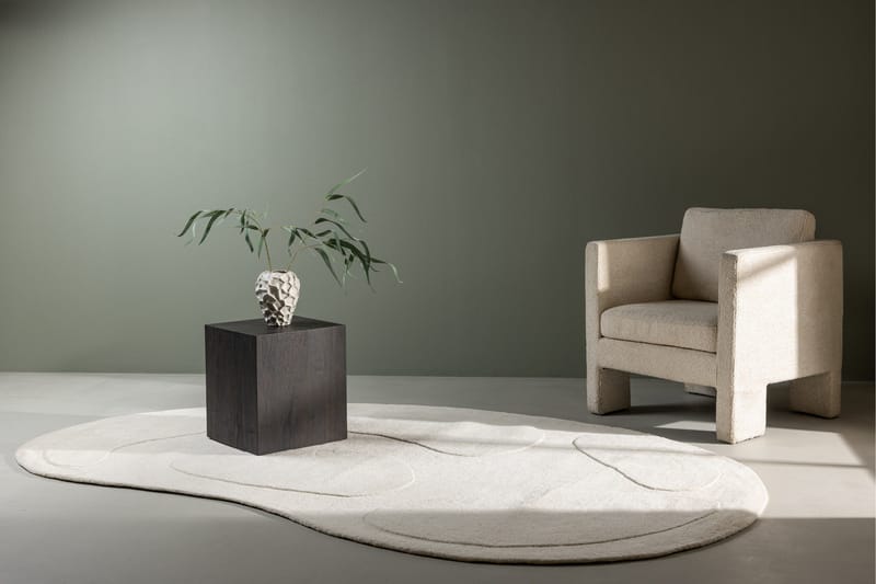 Enard Uldtæppe 175x290 cm - Hvid - Tekstiler - Tæpper - Moderne tæppe - Uldtæppe