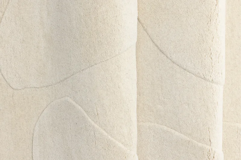 Enard Uldtæppe 175x290 cm - Hvid - Tekstiler - Tæpper - Moderne tæppe - Uldtæppe