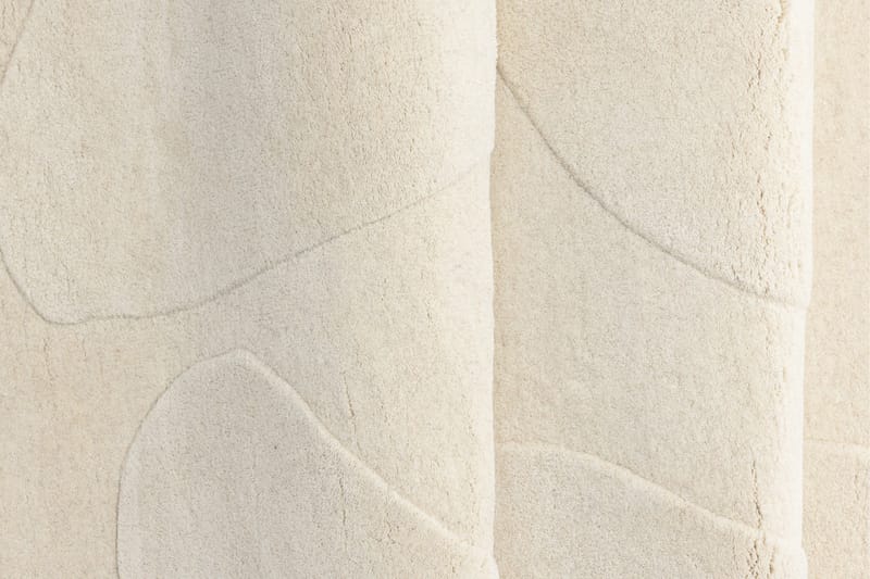 Enard Uldtæppe 175x290 cm - Hvid - Tekstiler - Tæpper - Moderne tæppe - Uldtæppe