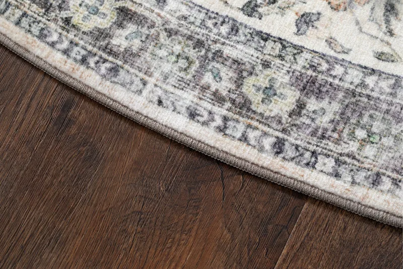 Tarfaya Frise-tæppe Rund 240 cm - Natur - Tekstiler - Tæpper - Moderne tæppe - Wiltontæpper