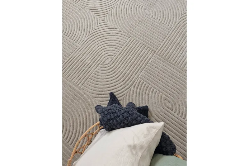 Ritz Wilton Tæppe 80x250 cm Rektangulært - Hør - Tekstiler - Tæpper - Moderne tæppe - Mønstrede tæpper