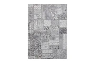 Patchwork Wilton Tæppe 240x330 cm Rektangulært - Sølv - Tekstiler - Tæpper - Moderne tæppe - Mønstrede tæpper